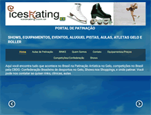 Tablet Screenshot of iceskating.com.br